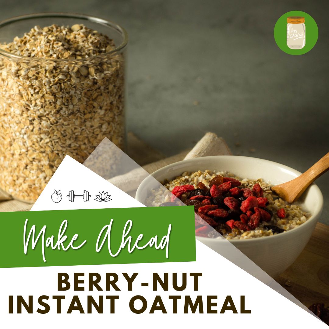 Make Ahead Berry-Nut Instant Oatmeal