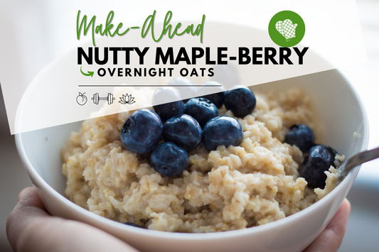 Nutty Maple-Blueberry Overnight Oats