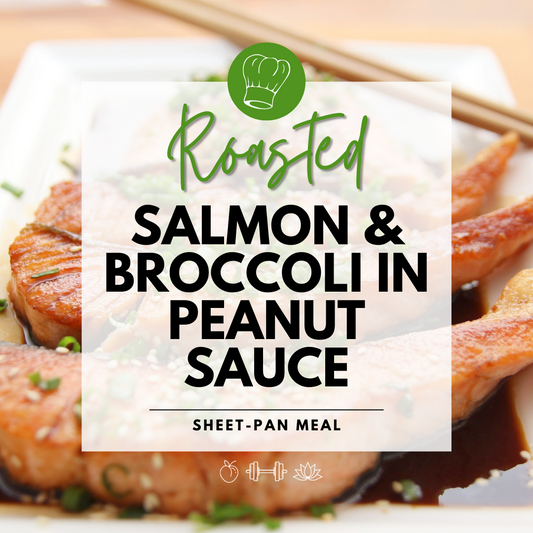 Salmon & Broccoli in Peanut Sauce