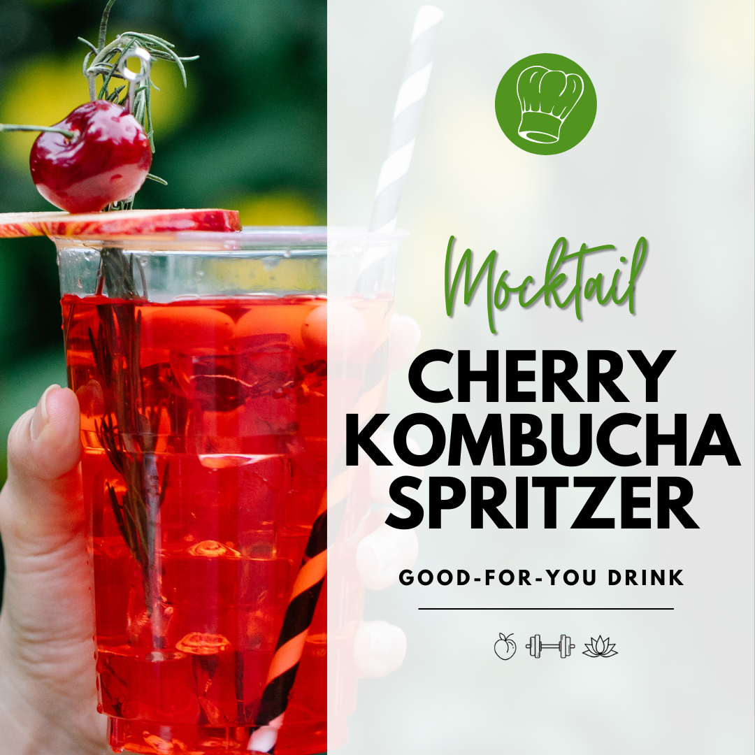 Cherry Kombucha Mocktail Recipe