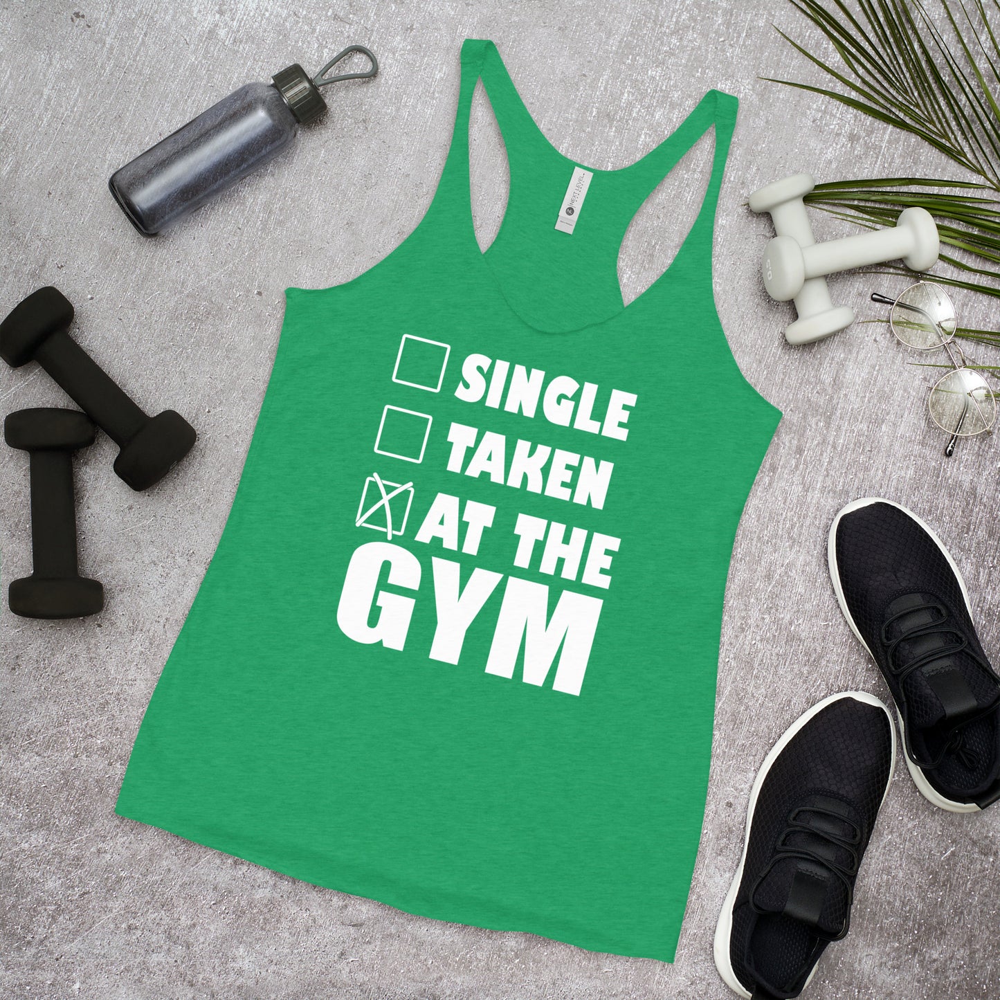 Single Taken At the Gym Women's Racerback Tank